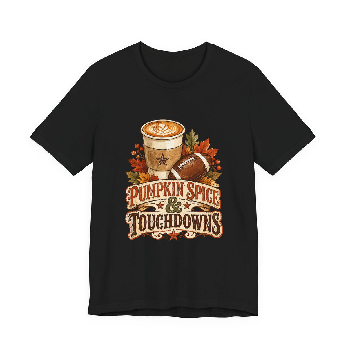 Pumpkin Spice & Touchdowns Tee | Football Sundays