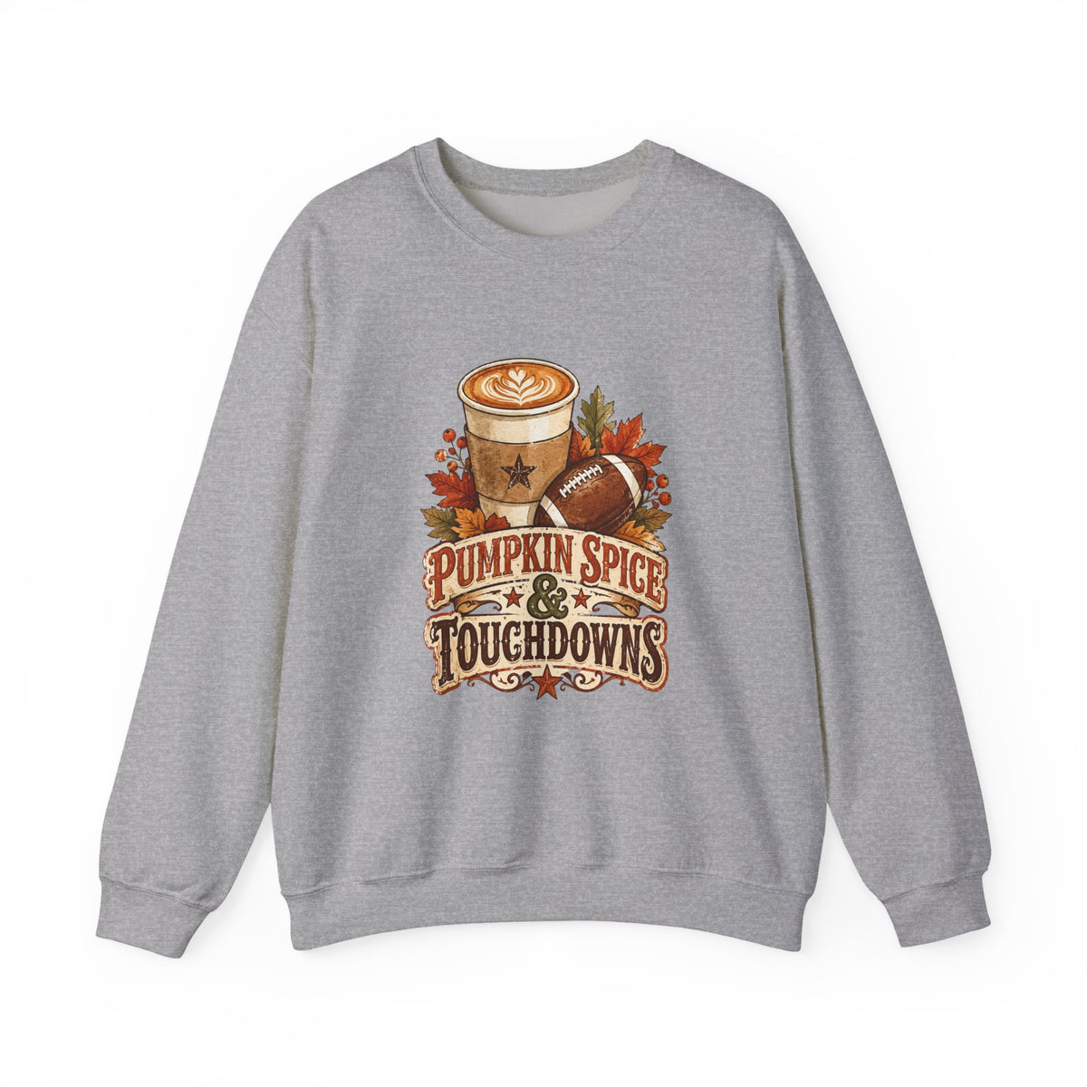 “Pumpkin Spice & Touchdowns Sweatshirt | Football Sundays”