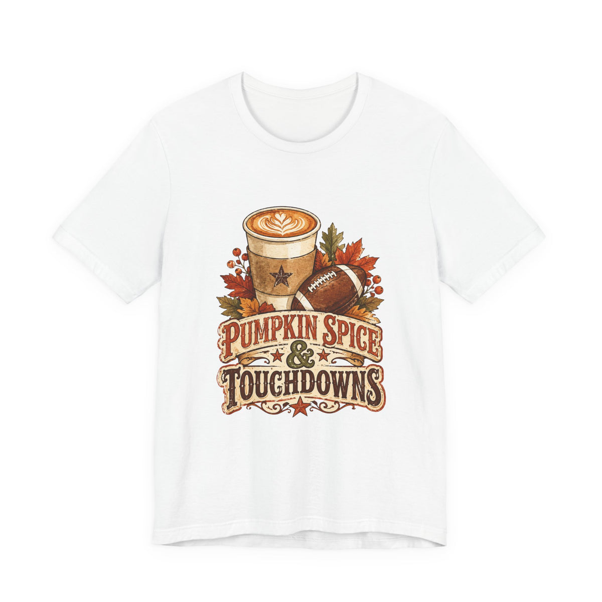Pumpkin Spice & Touchdowns Tee | Football Sundays