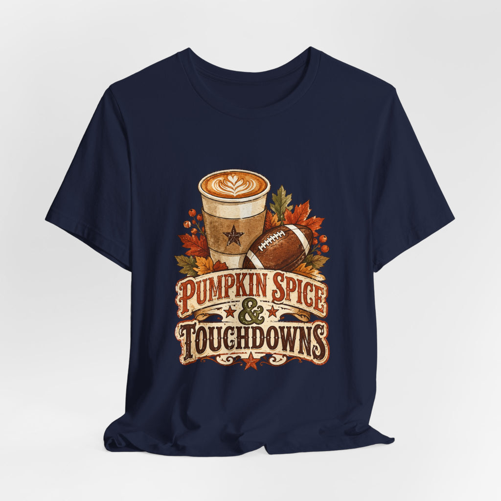 Pumpkin Spice & Touchdowns Tee | Football Sundays
