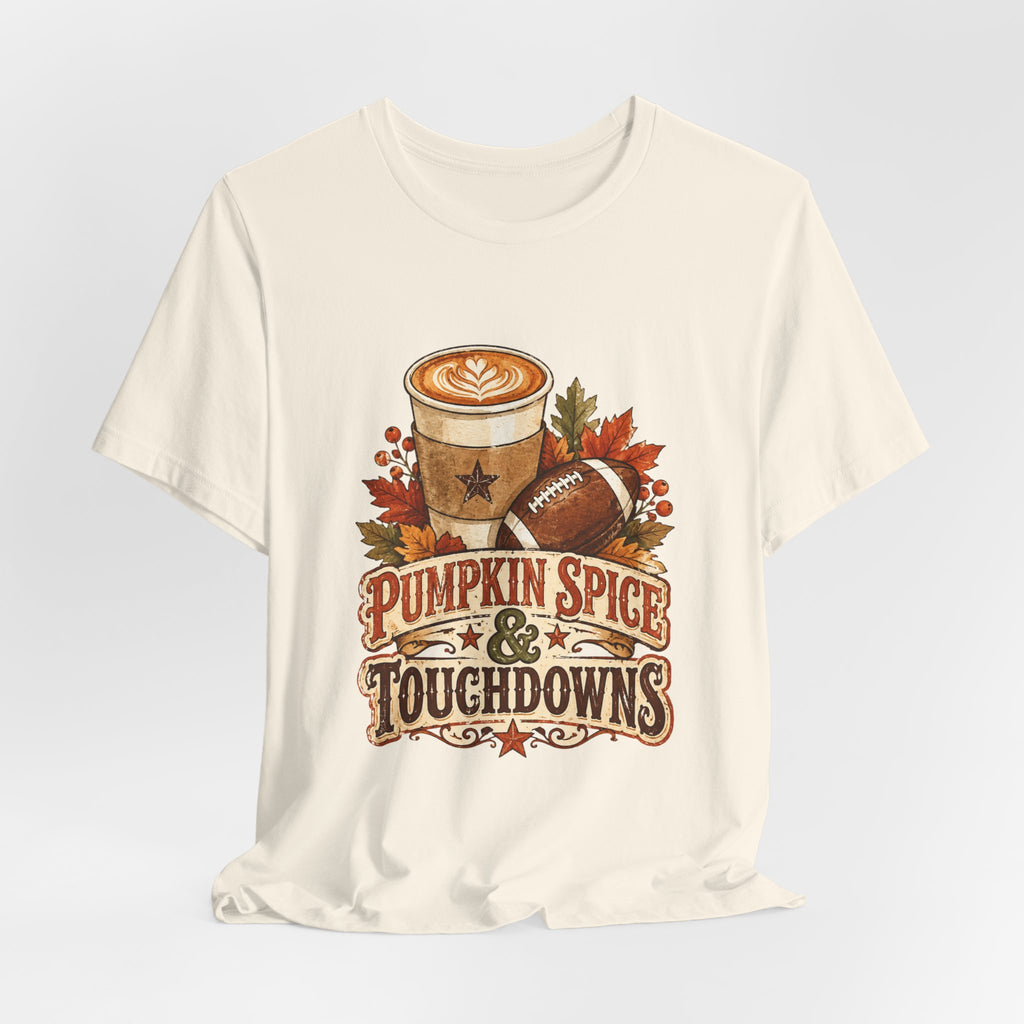 Pumpkin Spice & Touchdowns Tee | Football Sundays