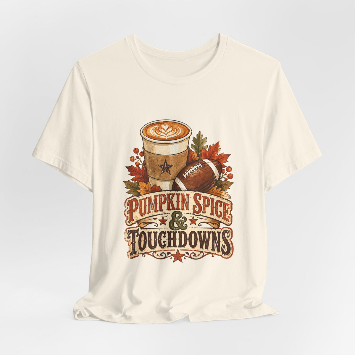Pumpkin Spice & Touchdowns Tee | Football Sundays