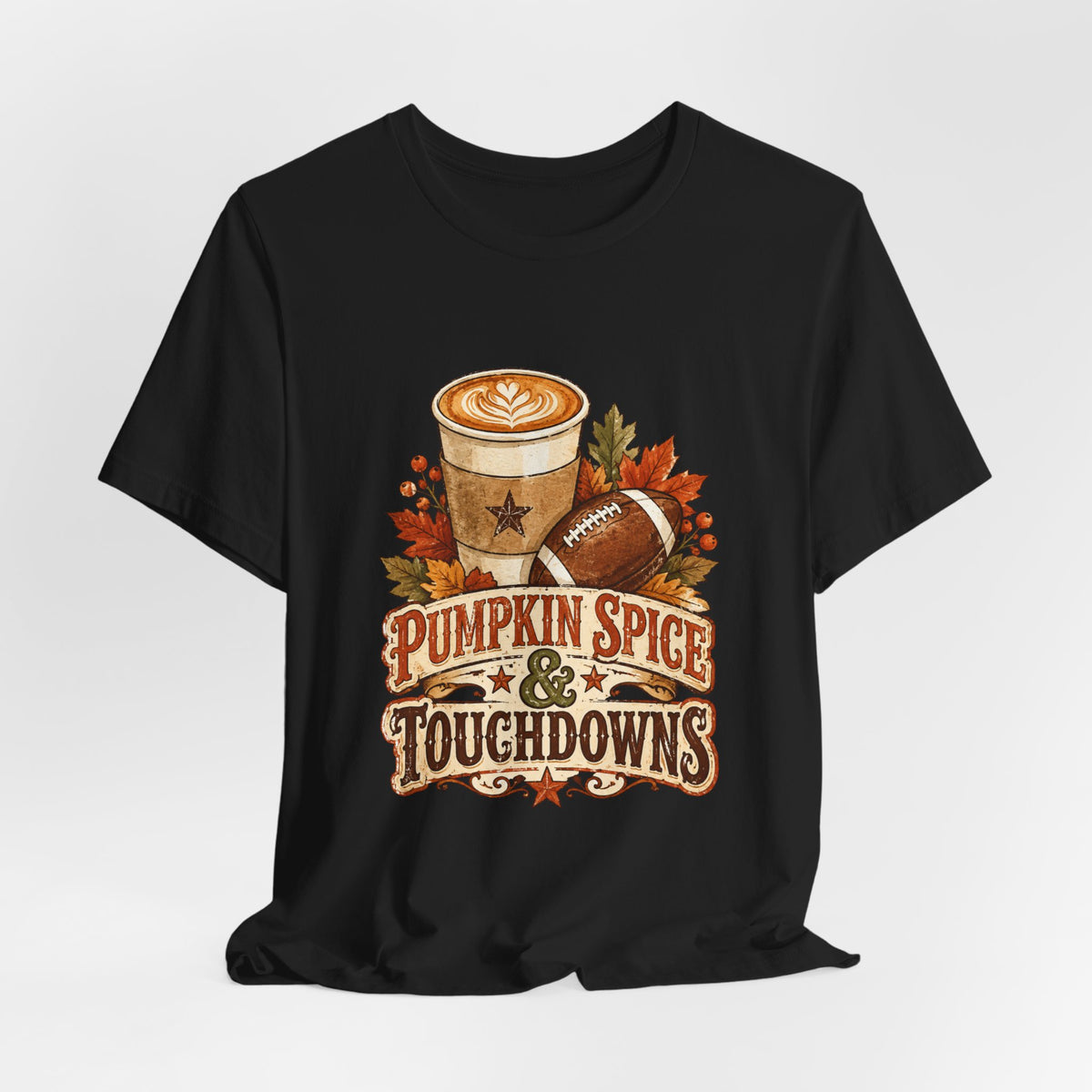 Pumpkin Spice & Touchdowns Tee | Football Sundays