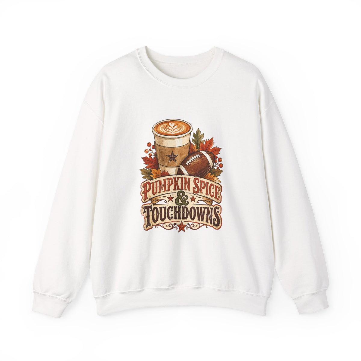 “Pumpkin Spice & Touchdowns Sweatshirt | Football Sundays”