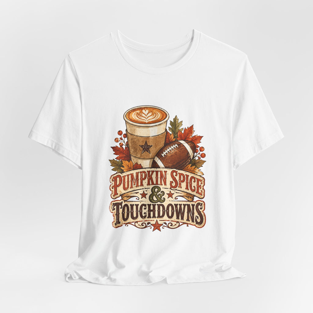 Pumpkin Spice & Touchdowns Tee | Football Sundays