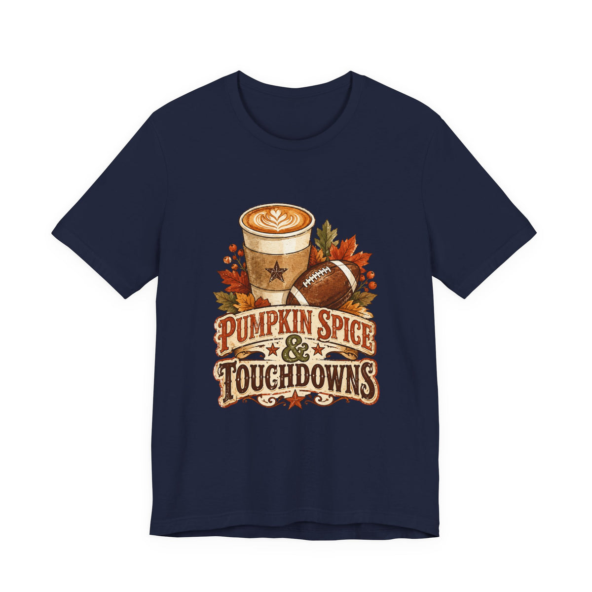 Pumpkin Spice & Touchdowns Tee | Football Sundays