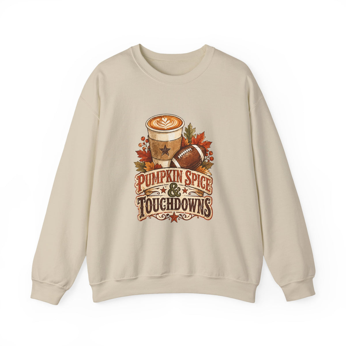 “Pumpkin Spice & Touchdowns Sweatshirt | Football Sundays”
