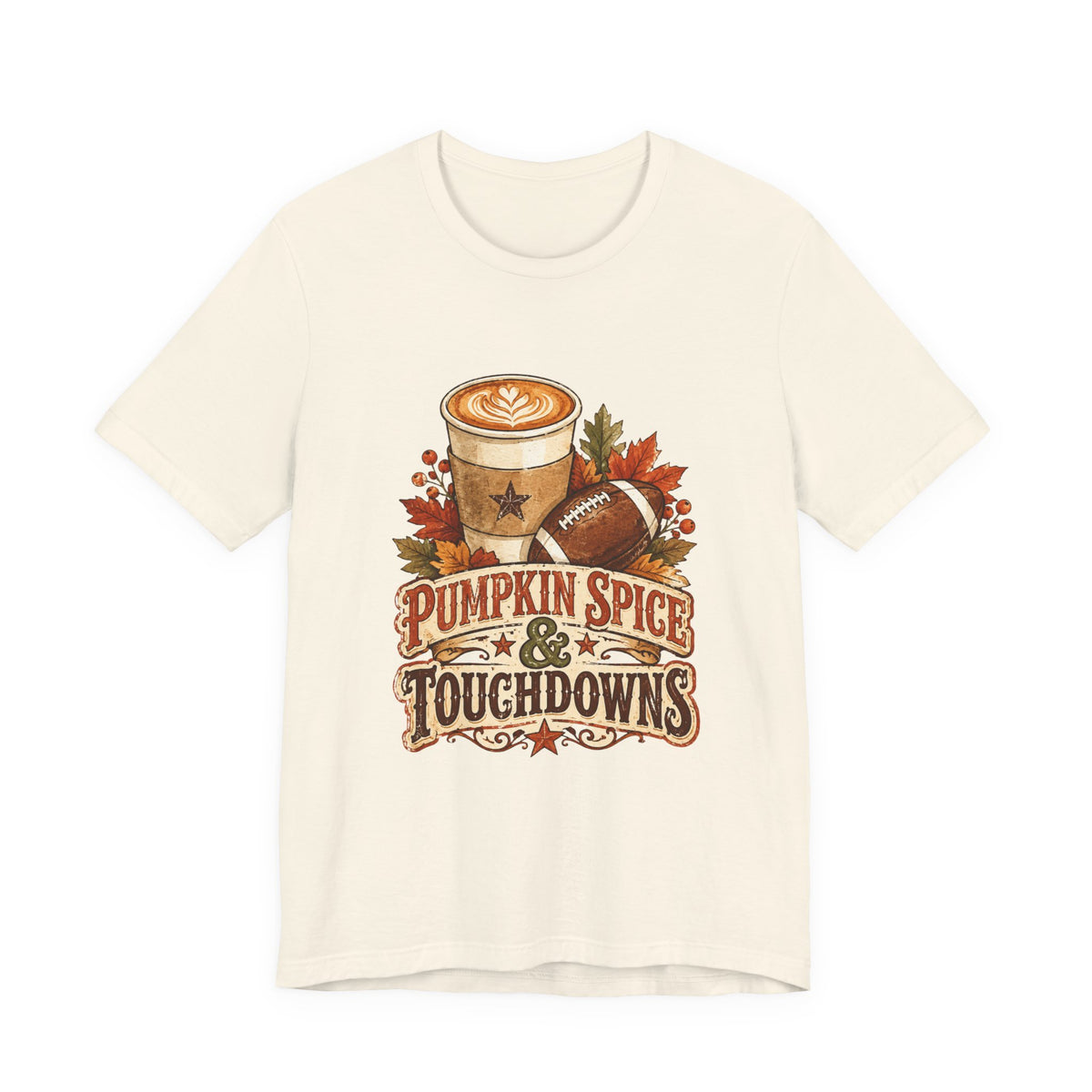 Pumpkin Spice & Touchdowns Tee | Football Sundays