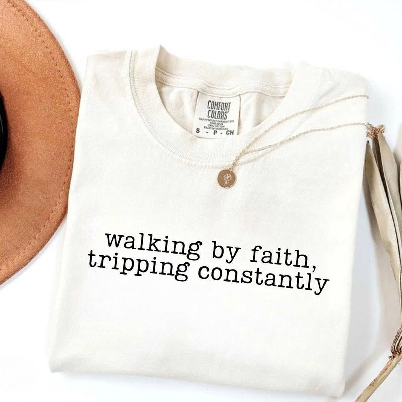 Walking by Faith Comfort Colors Graphic Tee