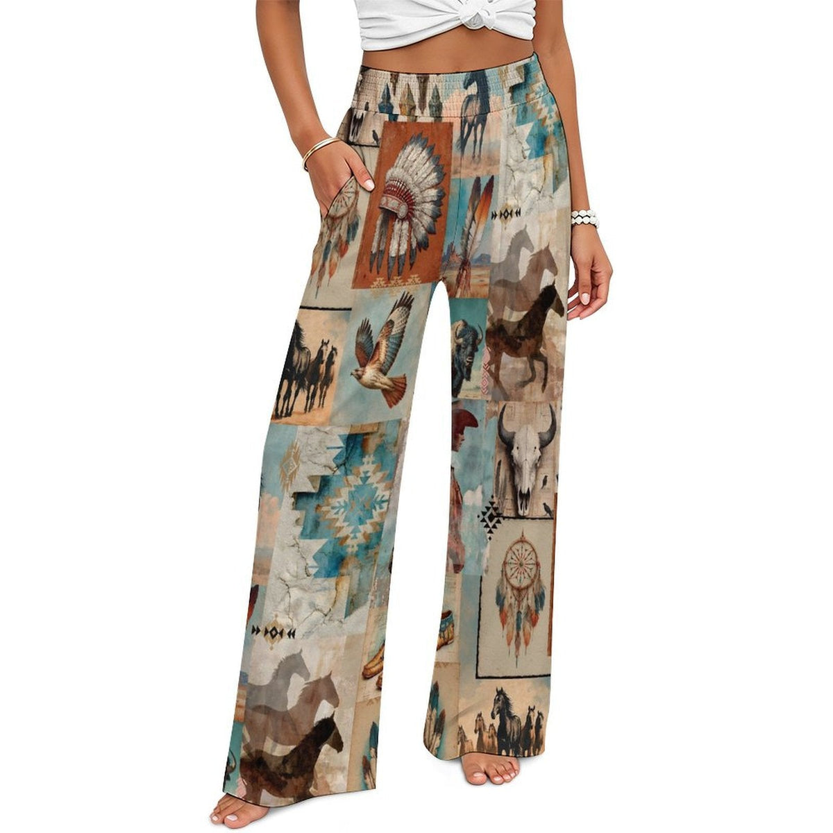 Baha Ranch Bohemian Dreams Wide Leg Pants
